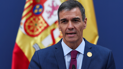 O presidente Pedro Sánchez nunha conferencia en Chile/Pablo Sanhueza/Reuters