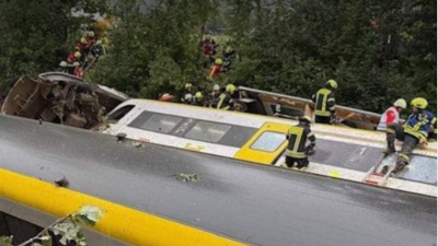 Tren descarrilado no sur de Alemaña