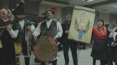 Actuación durante o acto de celebración da Comunidade Galega en Bos Aires