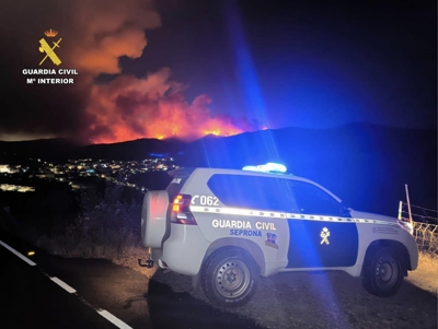 Incendio nas Hurdes (Garda Civil - EFE)