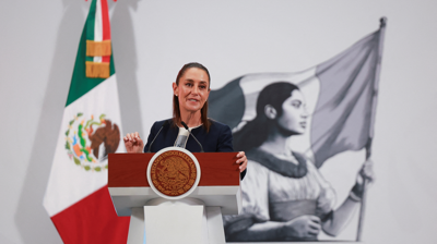 Claudia Sheinbaum, presidenta de México. REUTERS/Raquel Cunha