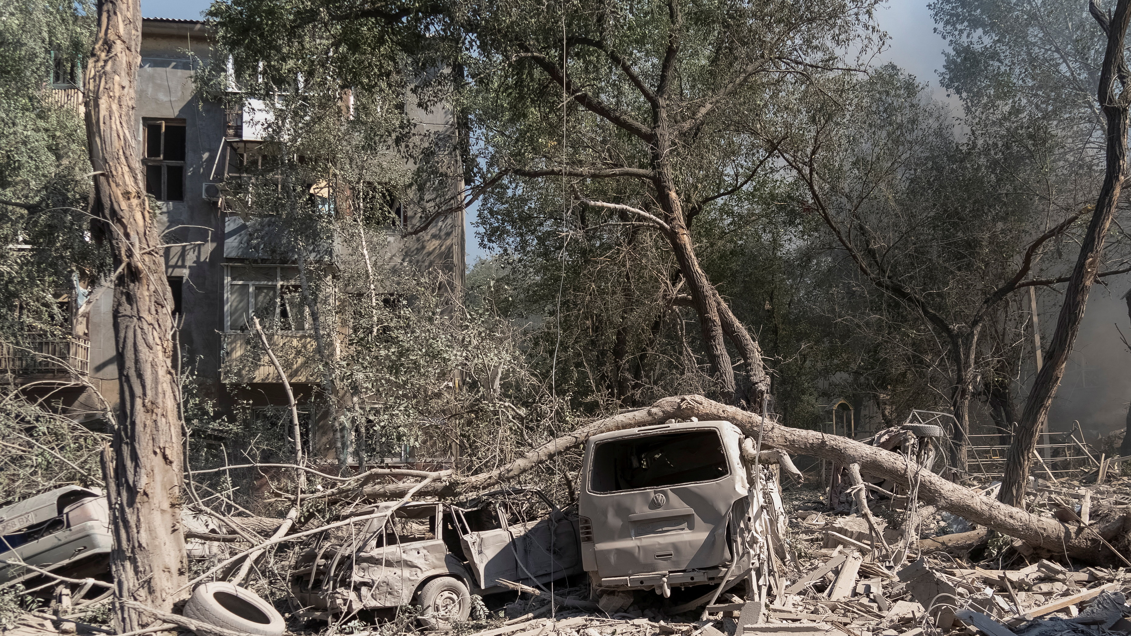 Cidade de kramatorsk despois dun ataque con mísiles rusos. REUTERS/ InnaVarenytsia.