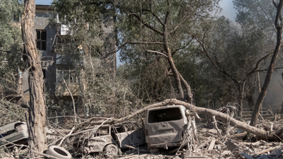 Cidade de kramatorsk despois dun ataque con mísiles rusos. REUTERS/ InnaVarenytsia.