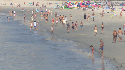 A auga está máis fría no litoral atlántico