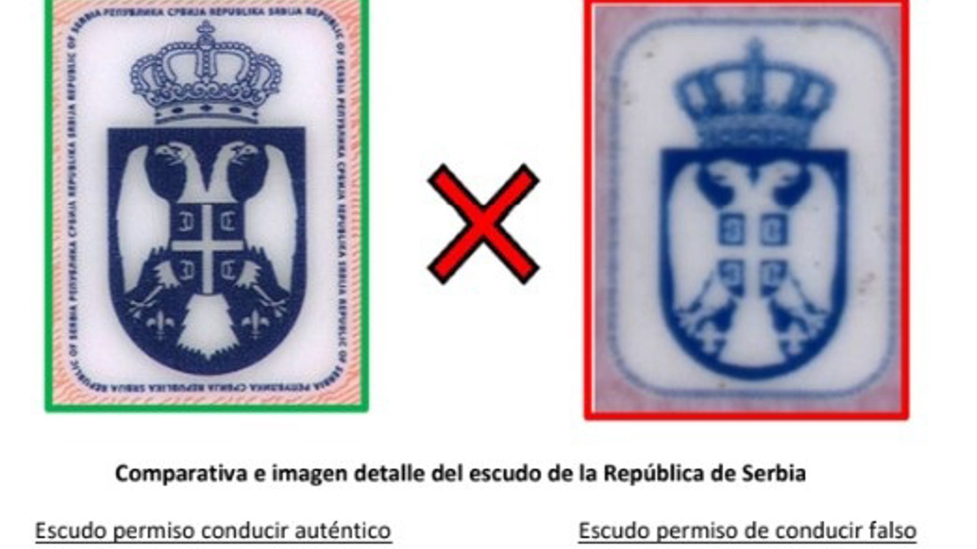 A diferenza que contiña o carné (Garda Civil)