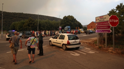 Veciños das Médulas desaloxados este domingo (EFE/Ana F Barredo)
