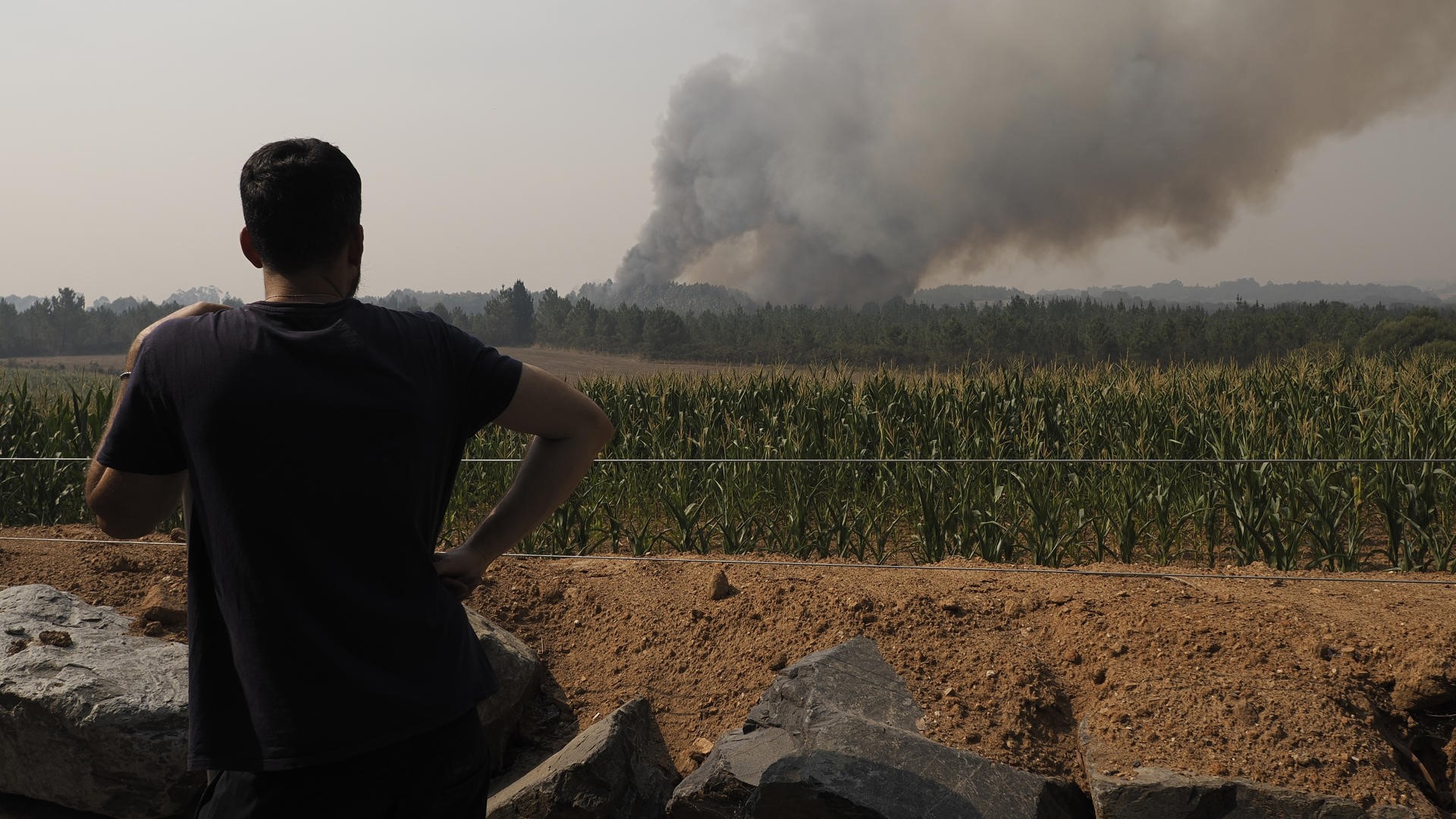 Incendio en Toques (EFE/Eliseo Trigo)