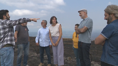 A líder nacionalista visitou este xoves o concello de Vilar de Barrio