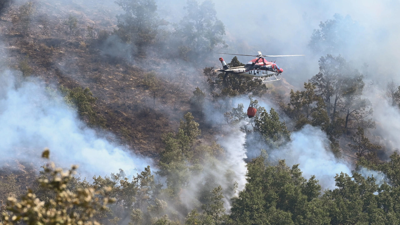 Incendio en Garaño, Castela e León/J.Casares/EFE