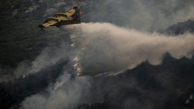 Incendio forestal en Avión EFE/Brais Lorenzo