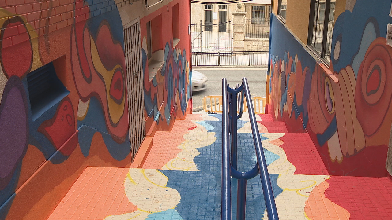 Unhas das últimas incorporacións á arte urbana na cidade de Lugo