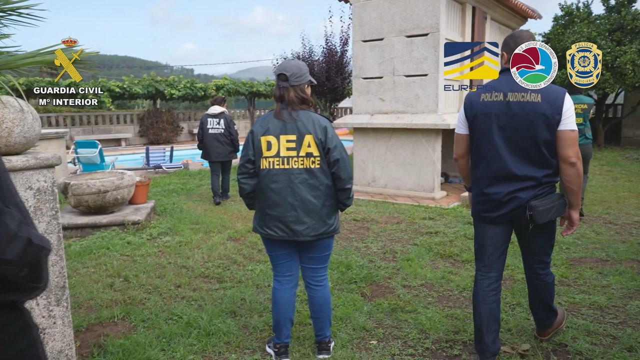 No dispositivo estiveron presentes axentes policiais de diversos países