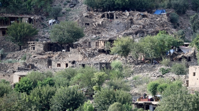 Casas destruídas na aldea de Masud, na provincia de Kunar. REUTERS/Sayed Hassib