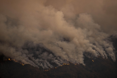 Incendio de agosto en Casaio, Carballeda de Valdeorras. EFE/ Brais Lorenzo