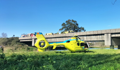 Un helicóptero do 061, nunha imaxe de arquivo