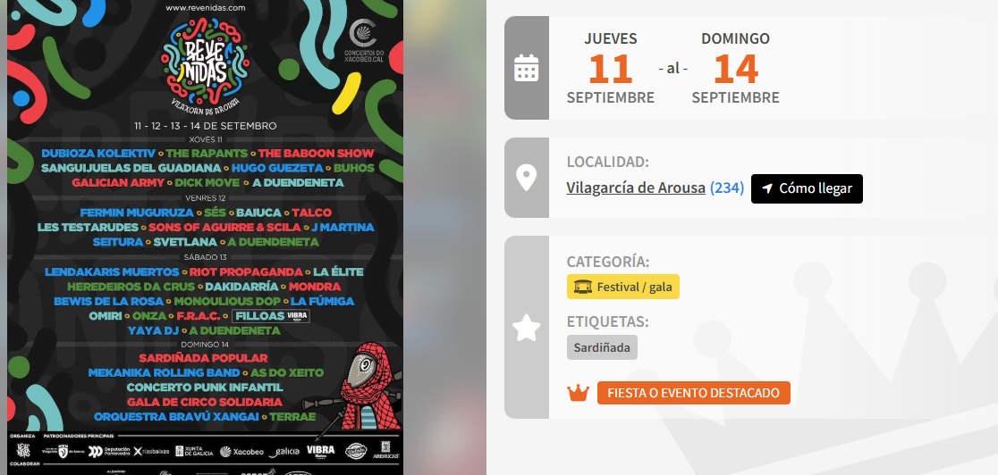 Cartel do Festival das Revenidas