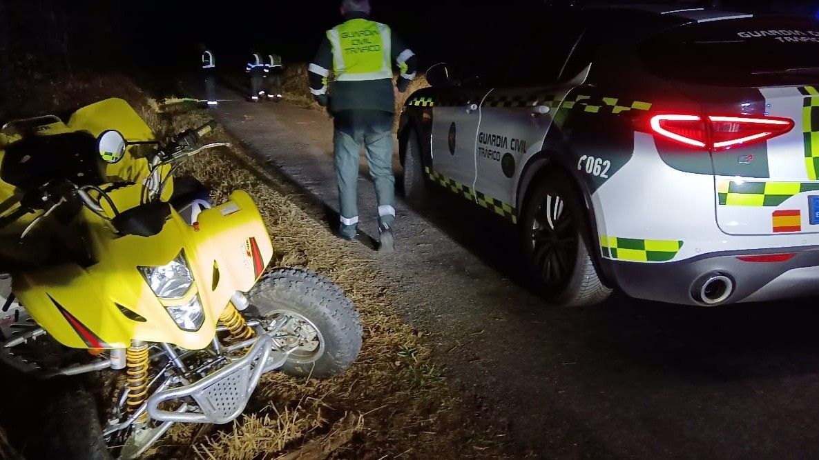 O quad accidentado nunha imaxe da Garda Civil