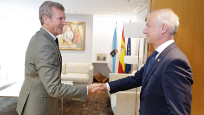 O presidente da Xunta, Alfonso Rueda, e o exlehendakari Íñigo Urkullu/Xunta de Galicia