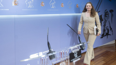 A portavoz do PP no Congreso, Ester Muñoz, durante unha rolda de prensa posterior á Xunta de Portavoces en MadridAlberto Ortega/Europa Press
