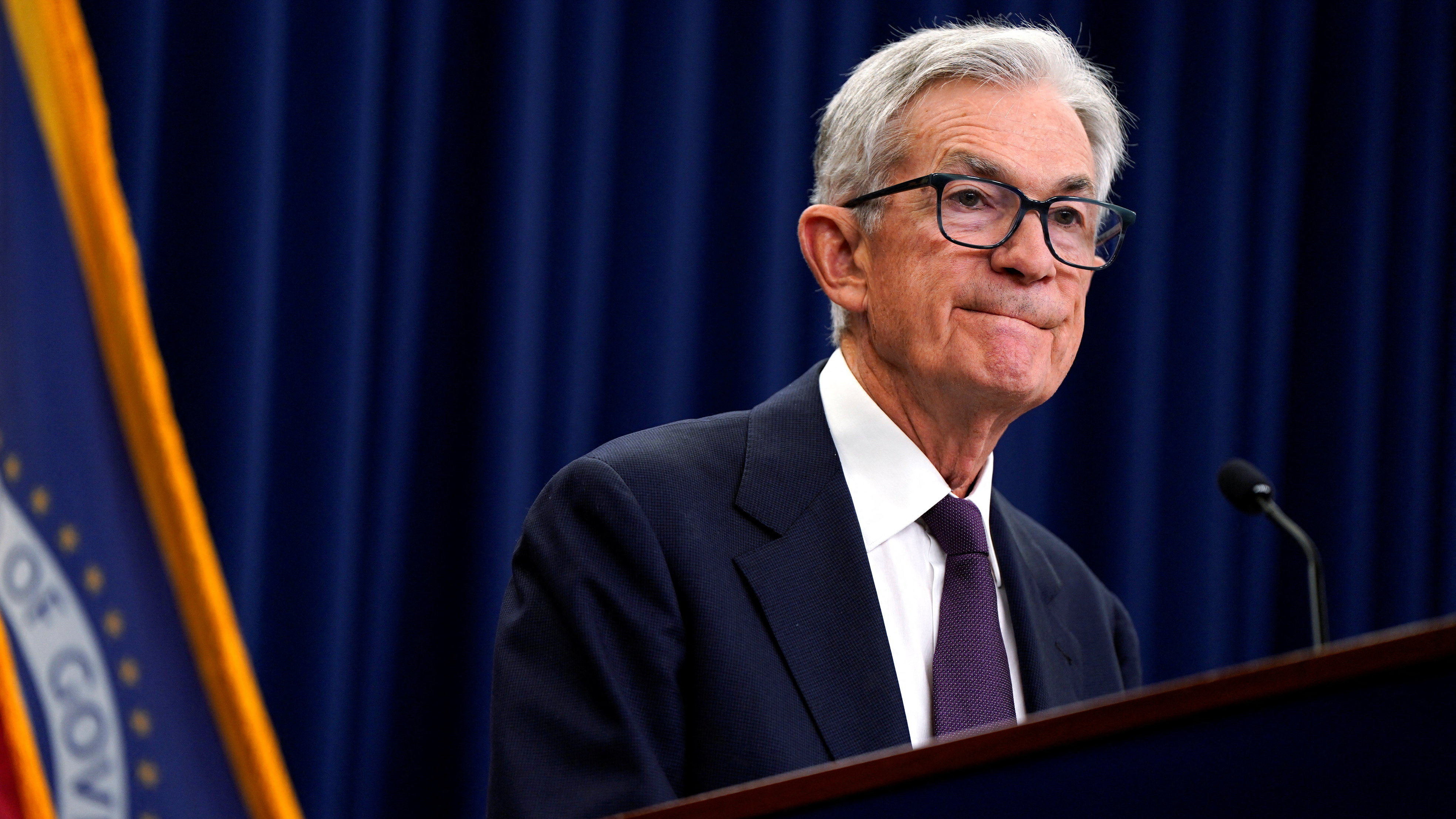 Jerome Powell, presidente da Reserva Federal. REUTERS/Elizabeth Frantz