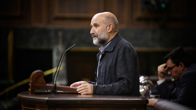 O deputado do BNG Néstor Rego, durante unha sesión plenaria no Congreso dos Deputados/Fernando Sánchez / Europa Press