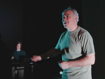 Manolo Cortés e Marta Gilino, en escena en 