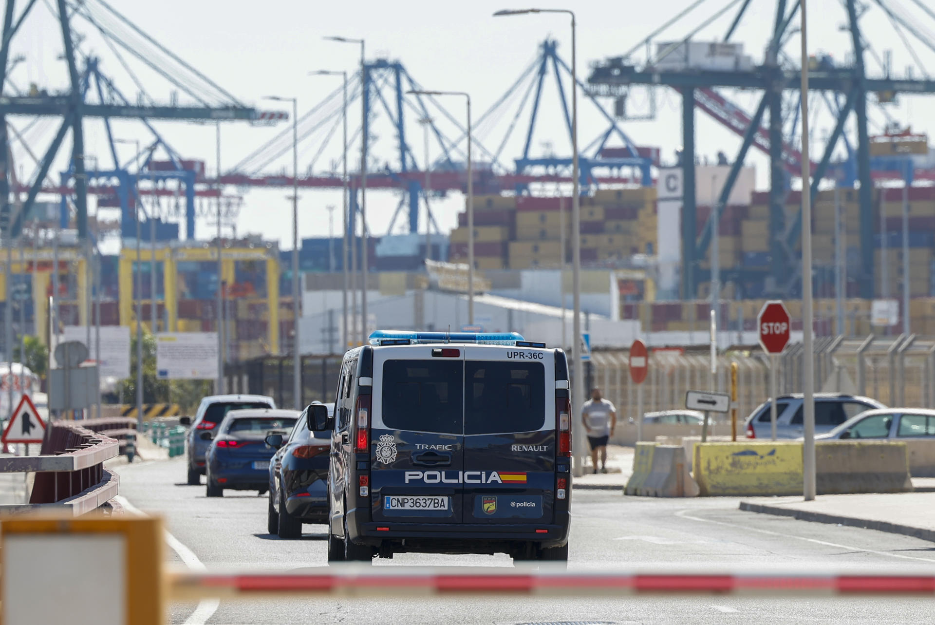A droga entraba en España a través do Porto de Valencia. EFE/Ana Escobar