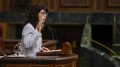 A ministra de Igualdade, Ana Redondo, nunha recente intervención no Congreso (EFE/J.J. Guillén)