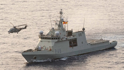 Imaxe de arquivo do barco BAM Furor, construido por Navantia, que partirá este xoves de Cartaxena