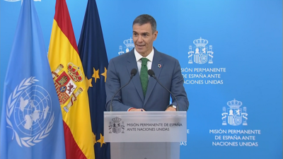 O presidente do Goberno durante a súa intervención tras asistir á Asemblea Xeral das Nacións Unidas en Nova York