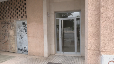 O portal onde faleceu a rapaza. EFE