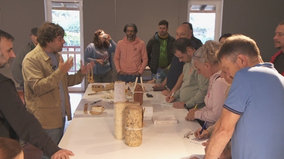 No encontro dos oficios do coiro participaron artesáns e artistas de Galicia, Portugal, México ou a Arxentina.