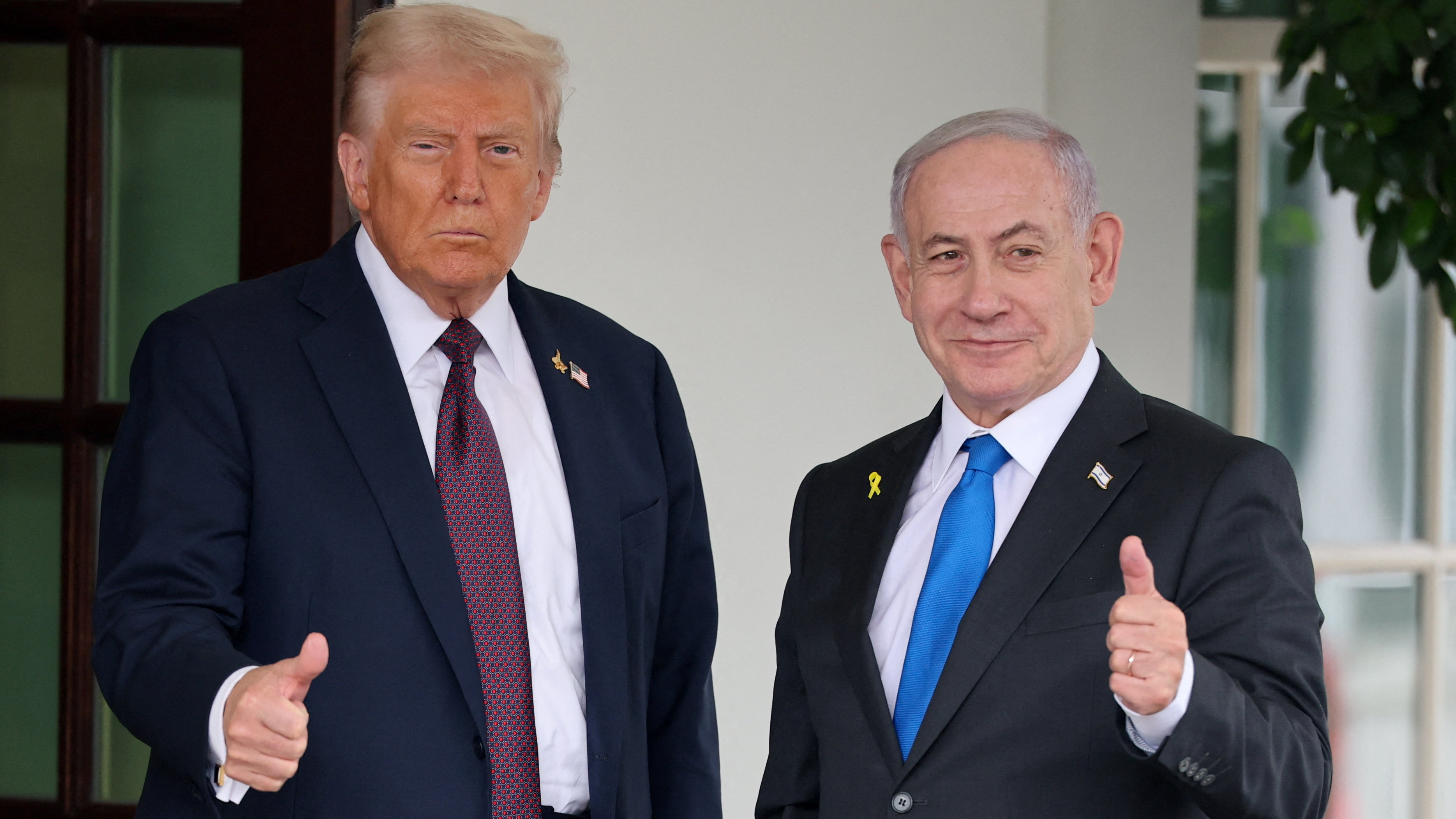 Trump e Netanyahu, este luns na Casa Branca (REUTERS/Jonathan Ernst )