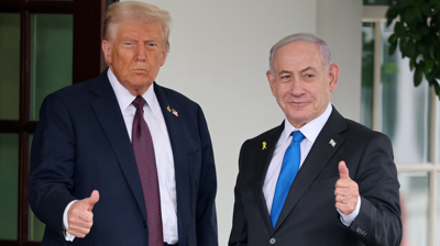 Trump e Netanyahu, este luns na Casa Branca (REUTERS/Jonathan Ernst )