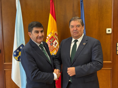 O delegado do Goberno en Galicia e o novo subdelegado na Coruña. Europa Press