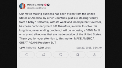 O presidente dos Estados Unidos fixo o anuncio a través da súa rede social