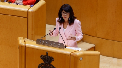 Ana Redondo, ministra de Igualdade, no Senado (EFE/Javier Lizón)