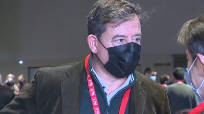 Besteiro durante o Congreso do PSdeG celebrado en decembro de 2021