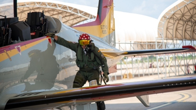 A Formación Mirlo substitúe á Patrulla Águila. FOTO: Exército do Aire e do Espazo