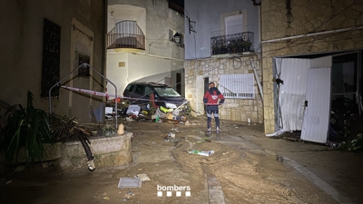 Intervencións realizada polos bombeiros da Generalitat en Godall (Tarragona)