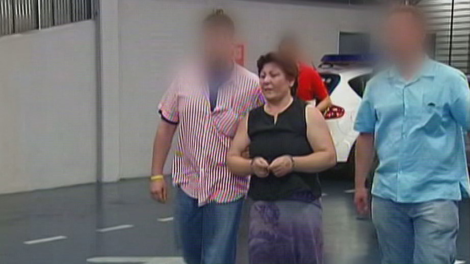 Remedios Sánchez, nunha imaxe da súa detención polos asasinatos do ano 2006