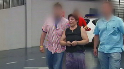 Remedios Sánchez, nunha imaxe da súa detención polos asasinatos do ano 2006