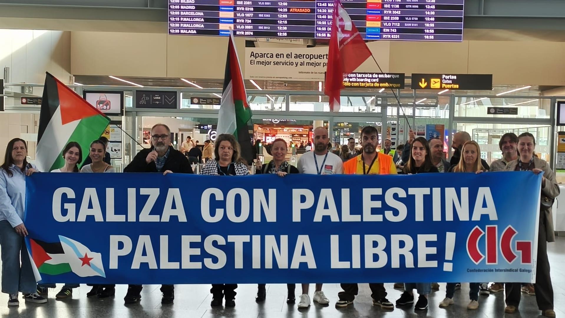 Manifestación de estudantes este mércores en Santiago (EFE/Lavandeira jr)