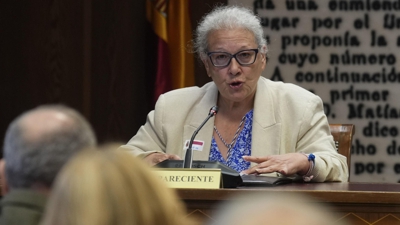 A empresaria, Carmen Pano, este mércores no Senado (EFE/Borja Sánchez-Trillo)