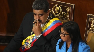 Maduro e Delcy Rodríguez, nunha imaxe de arquivo (EFE/Miguel Gutiérrez)