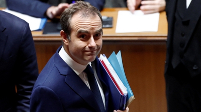 Sébastien Lecornu, este xoves na Asemblea Nacional francesa (REUTERS/Benoit Tessier)