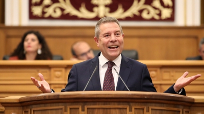 García Page, durante o Debate sobre o estado da rexión (Juanma Jiménez / Europa Press)