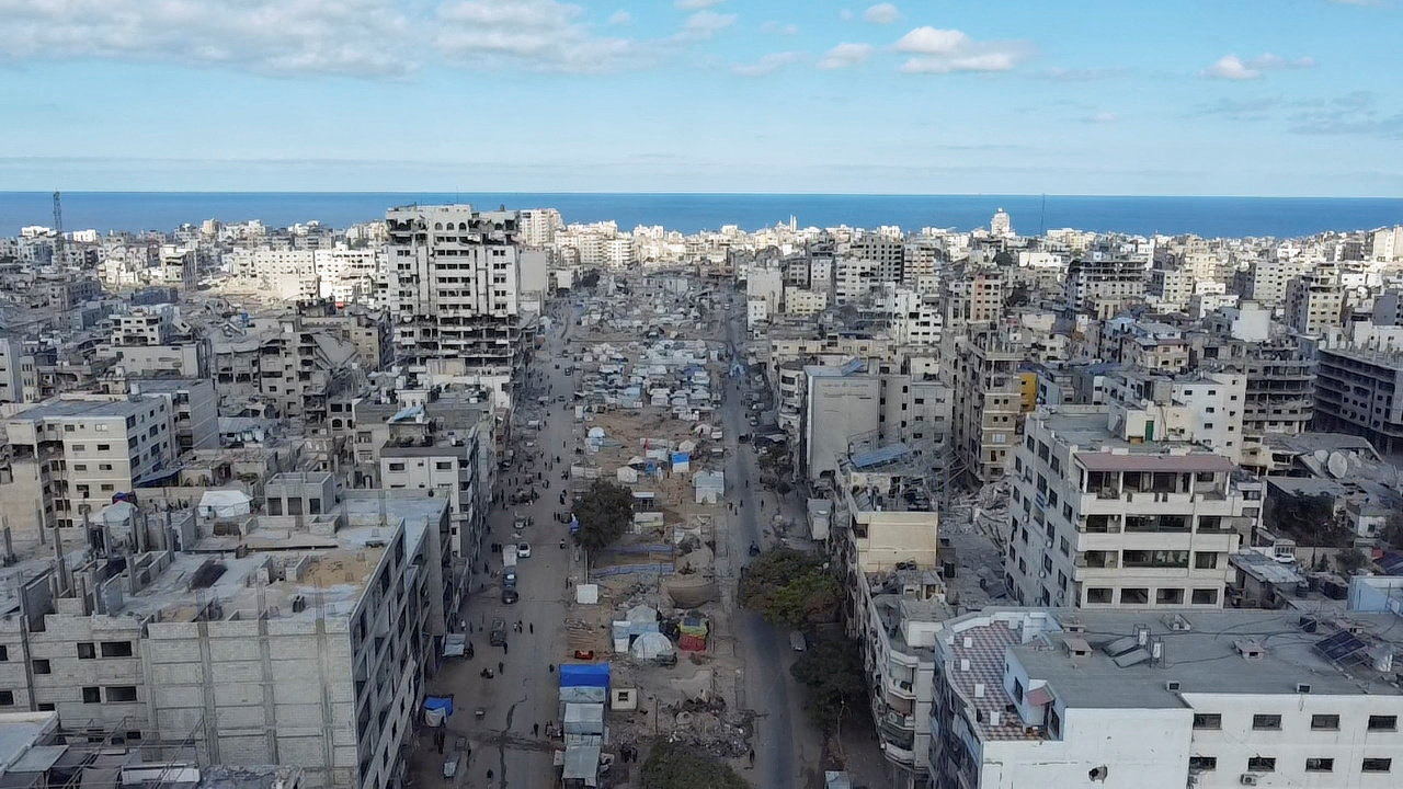 Vista da cidade de Gaza tras o alto ao fogo. REUTERS/Dawoud Abu Alkas