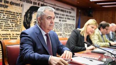 Santos Cerdan durante a comparecencia na comisión do Senado sobre o caso Koldo (Europa Press/Fernando Sánchez)