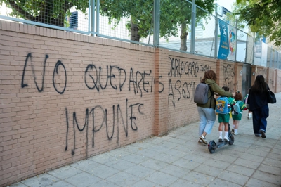 Fachada do colexio de Sandra Peña (María José López - Europa Press)